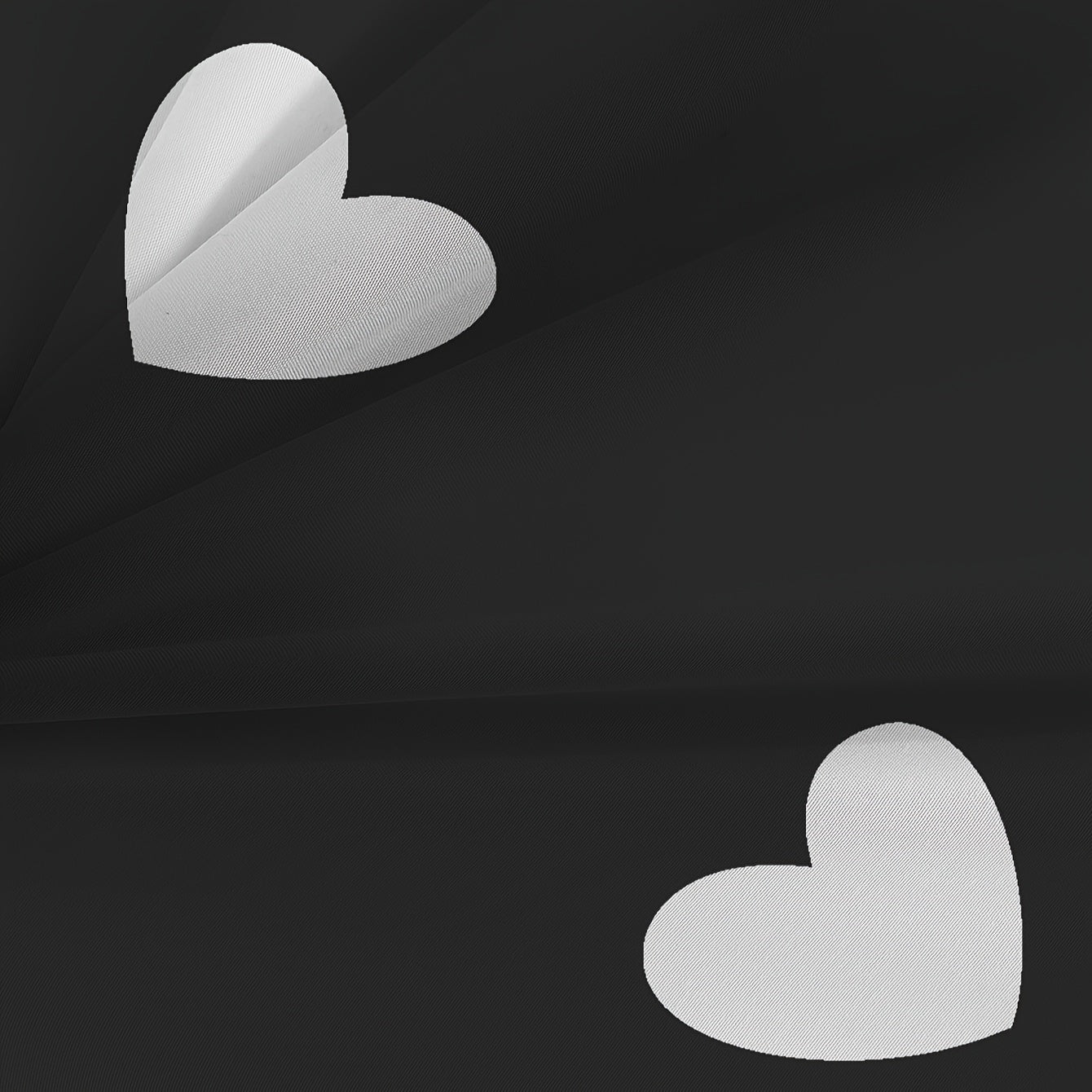 Breathable Love Pattern Pillowcases Set of 2 for Bedroom Sofa Decorative Fabric