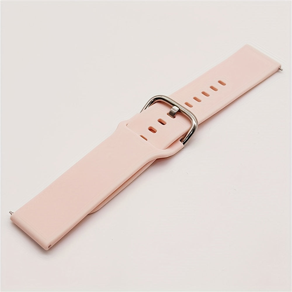 Unisex Silicone Watch Bands 20mm 22mm for Smartwatches with Tang Buckle or Loop Fastener