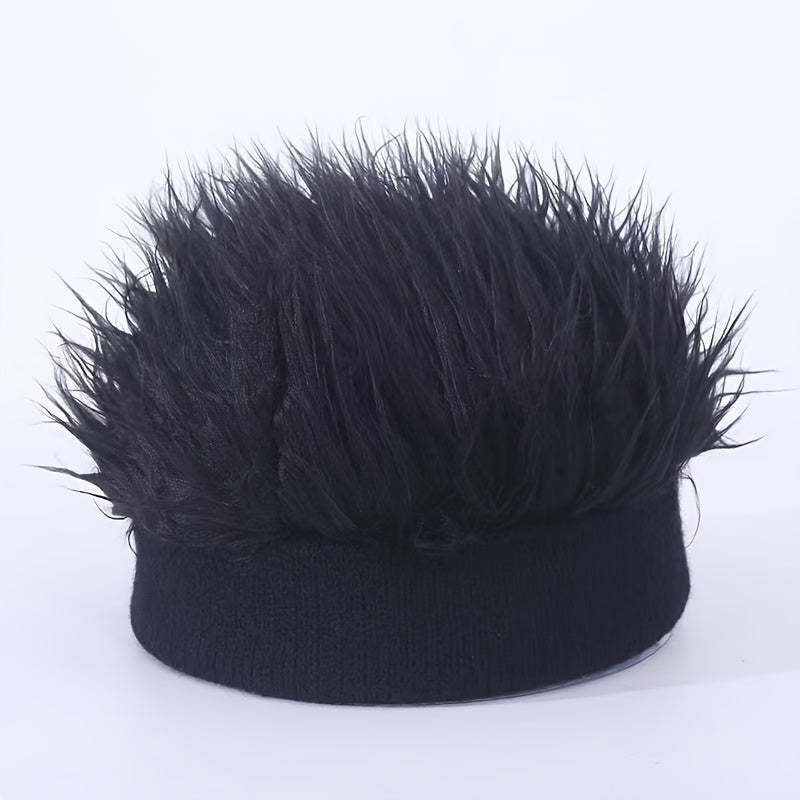 Trendy Fine Cool Headband Wig Adjustable Beanie for Men Casual Cosplay