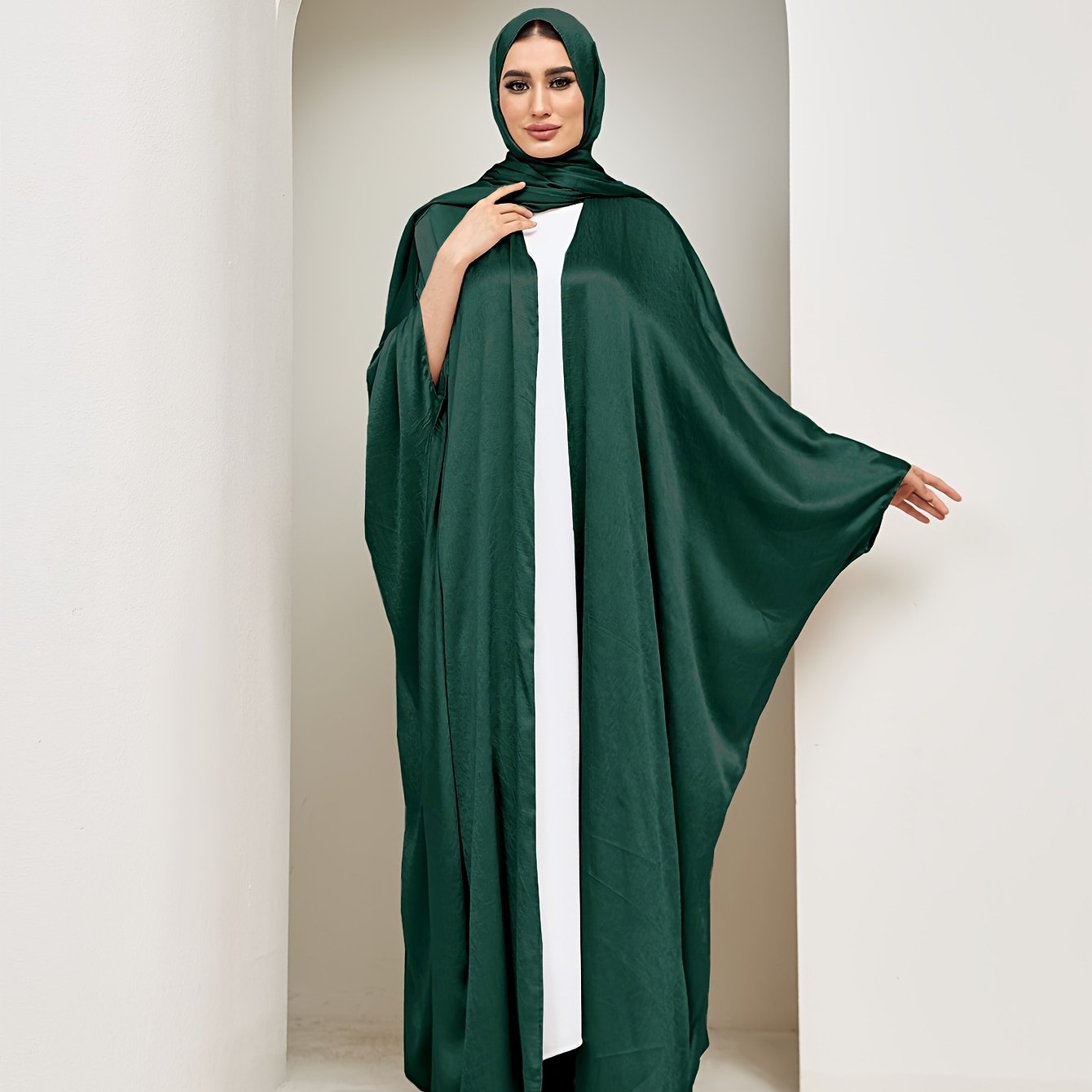 Pañuelo de mujer talla grande de gasa, bata suelta grande, ropa islámica