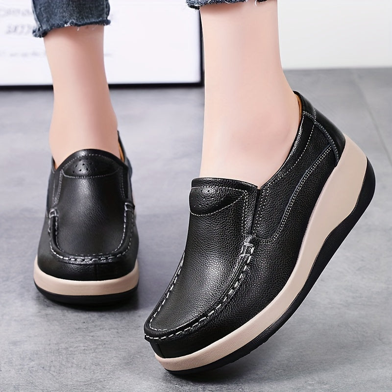 Women's Casual Slip-On Wedge Sneakers Lightweight Comfort Platform