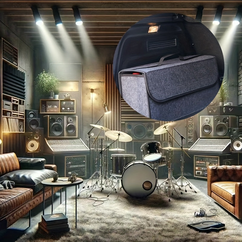 Складной органайзер для багажника автомобиля из войлока, портативная коробка для хранения, внутреннее убранство