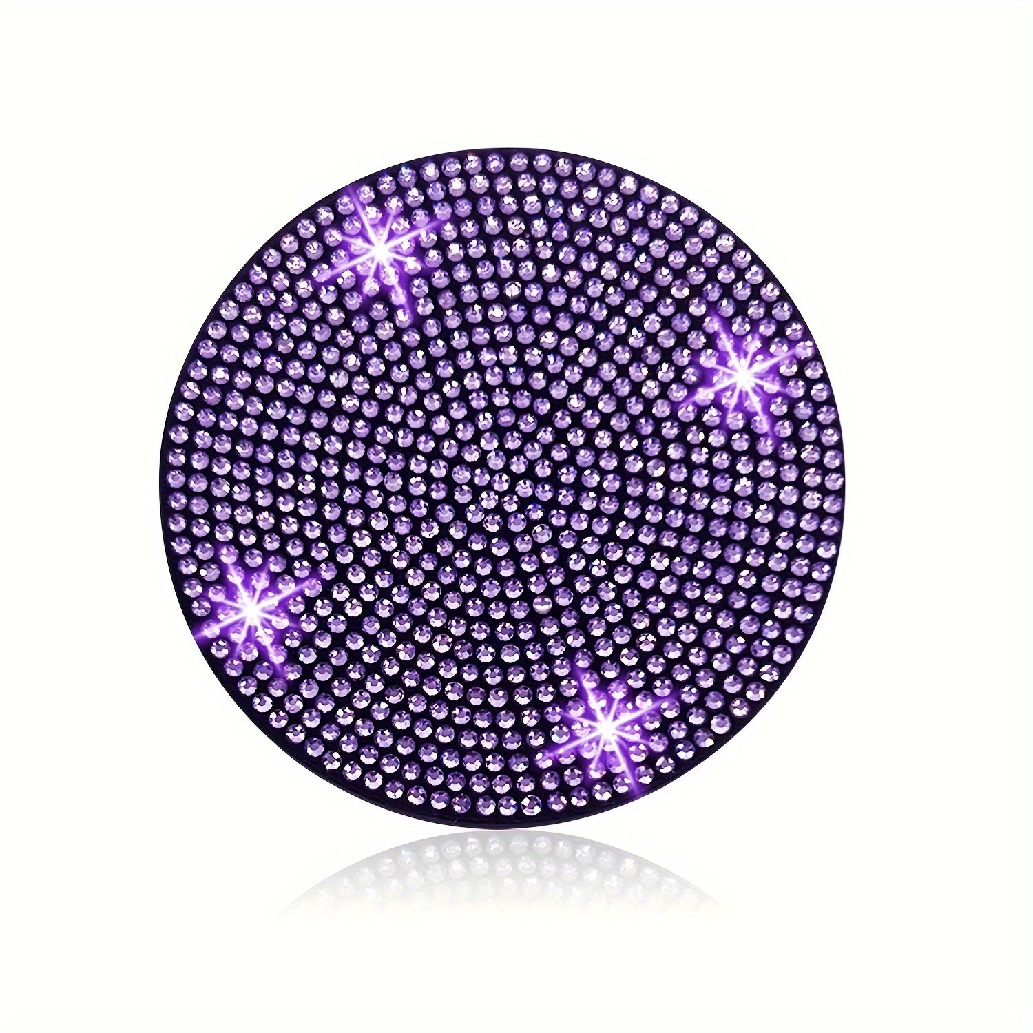 Universal Car Cup Holder Coaster Bling Rhinestone Shockproof Durable