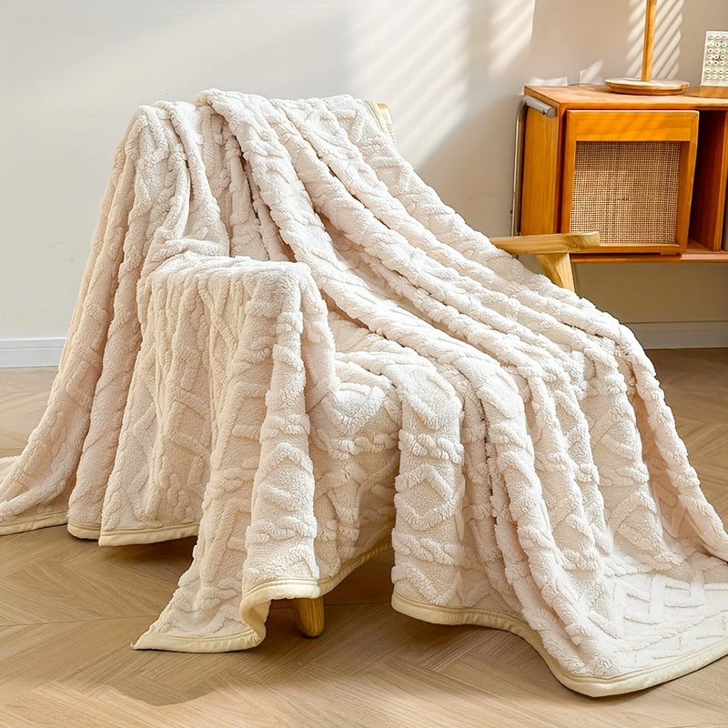 Soft Fleece Throw Blanket for Couch Bed or Chair Cozy Warm Winter Use