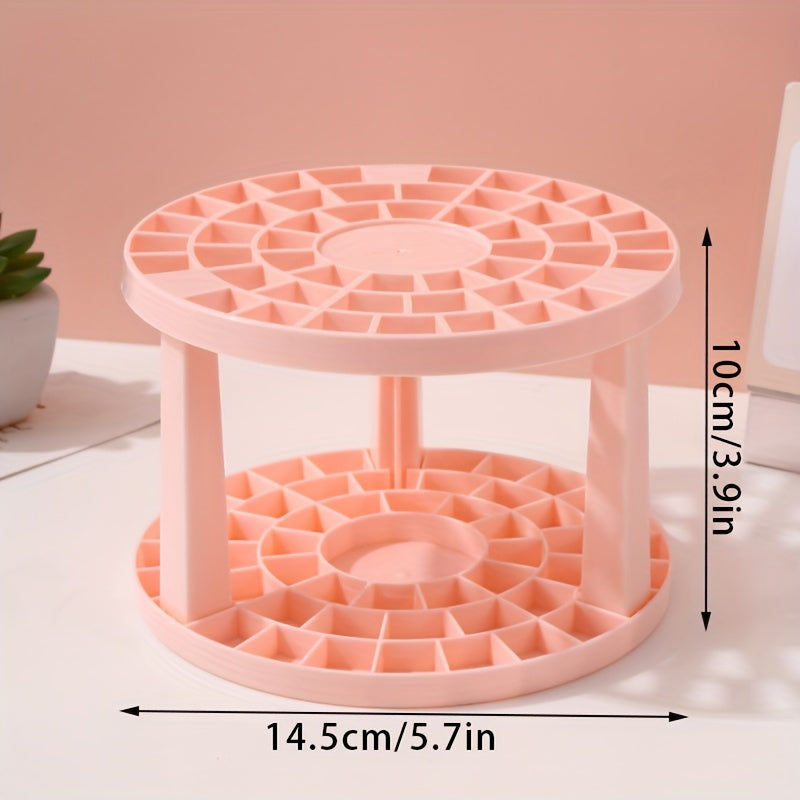 Circular Brush Storage Rack for Pencils Pens Makeup Brushes Countertop Organizer