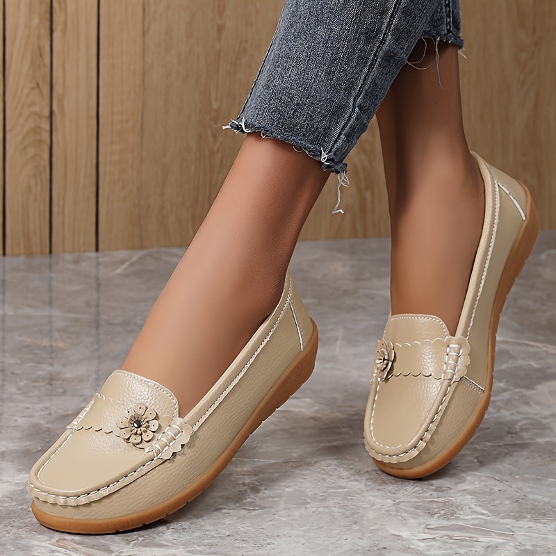 Women's Slip-Resistant Casual Flats Large Size Soft TPR Sole