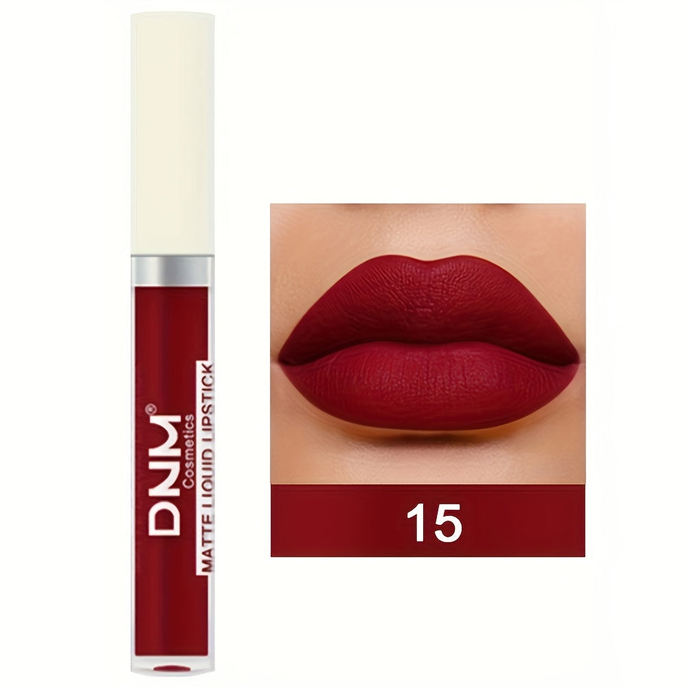 Brillo de labios mate a prueba de agua de larga duración para mujer con múltiples colores