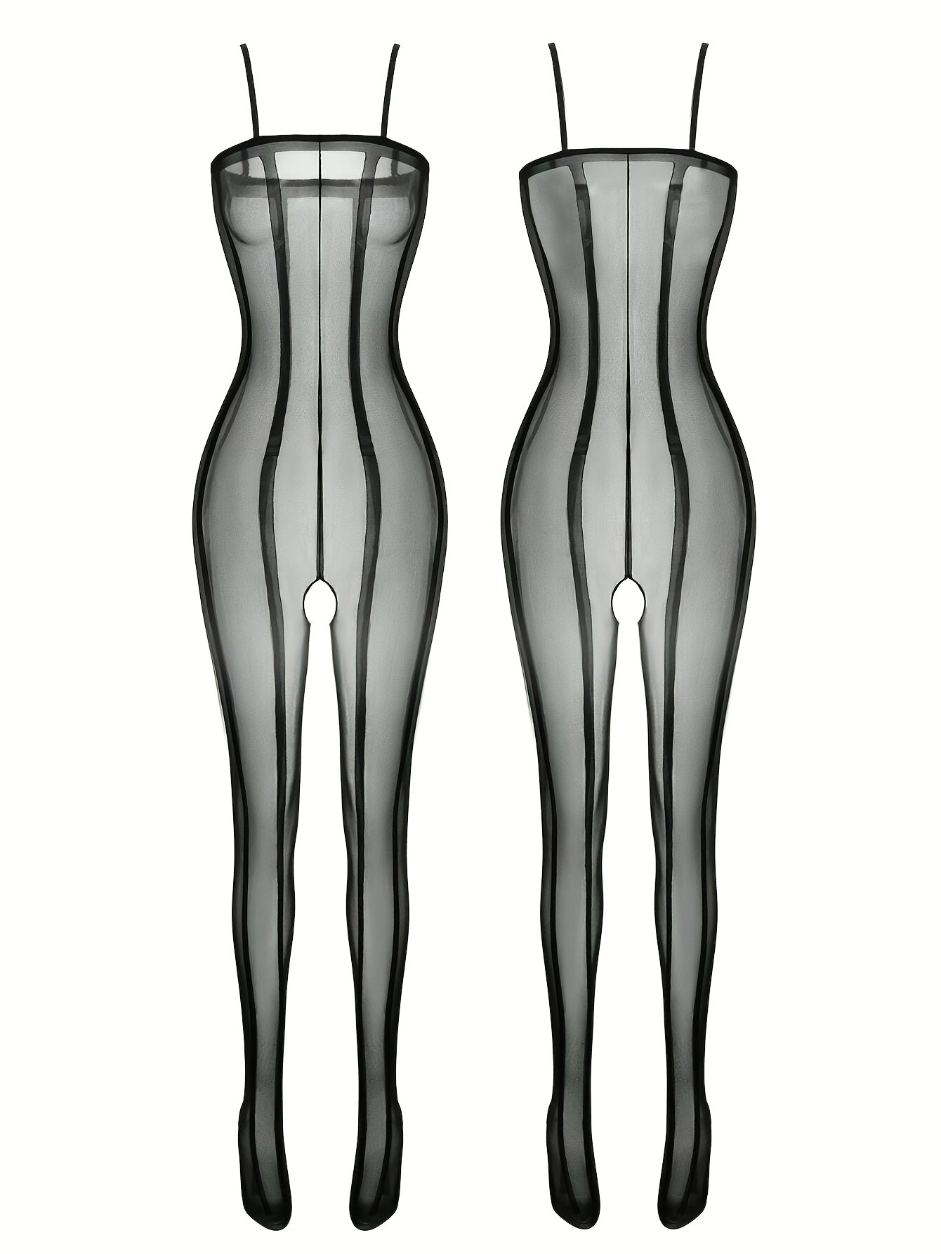 Qora tarmoq bodysuit bir qismli sexy ichki kiyim