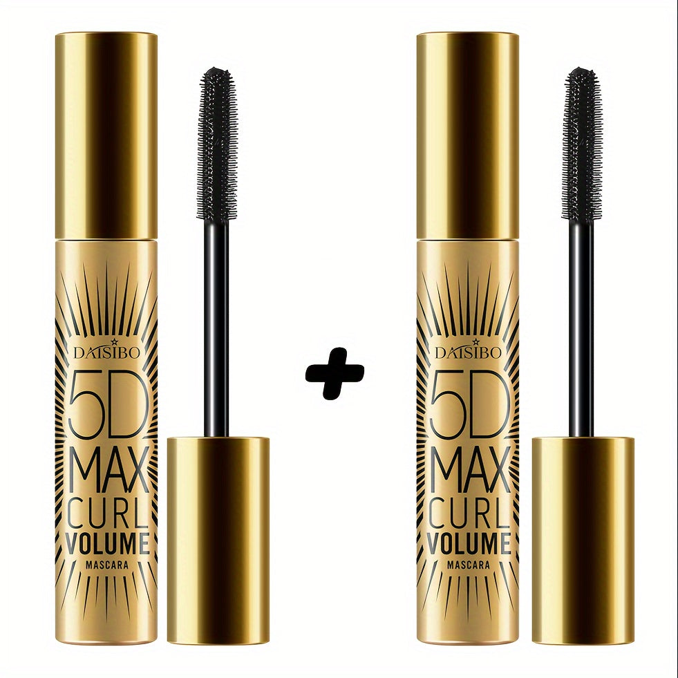 Ayollar uchun suv o'tkazmaydigan burish mascara, ikki qismli, uzoq davom etadigan qora