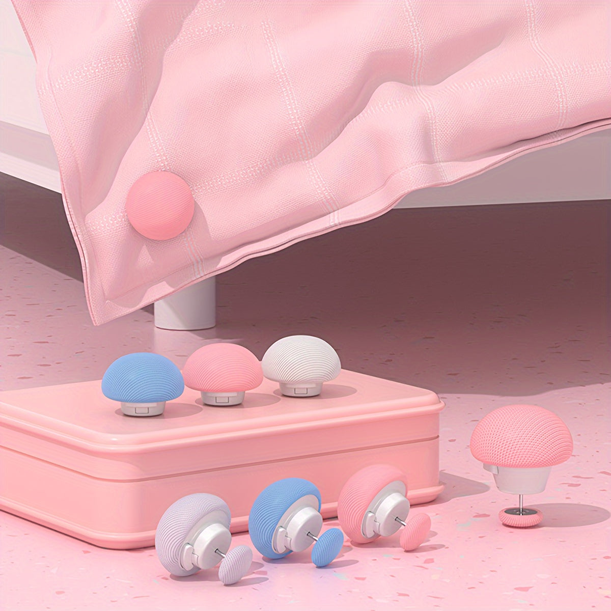 Set of 6 Non-Slip Quilt Clips for Comforters and Quilts in Assorted Colors