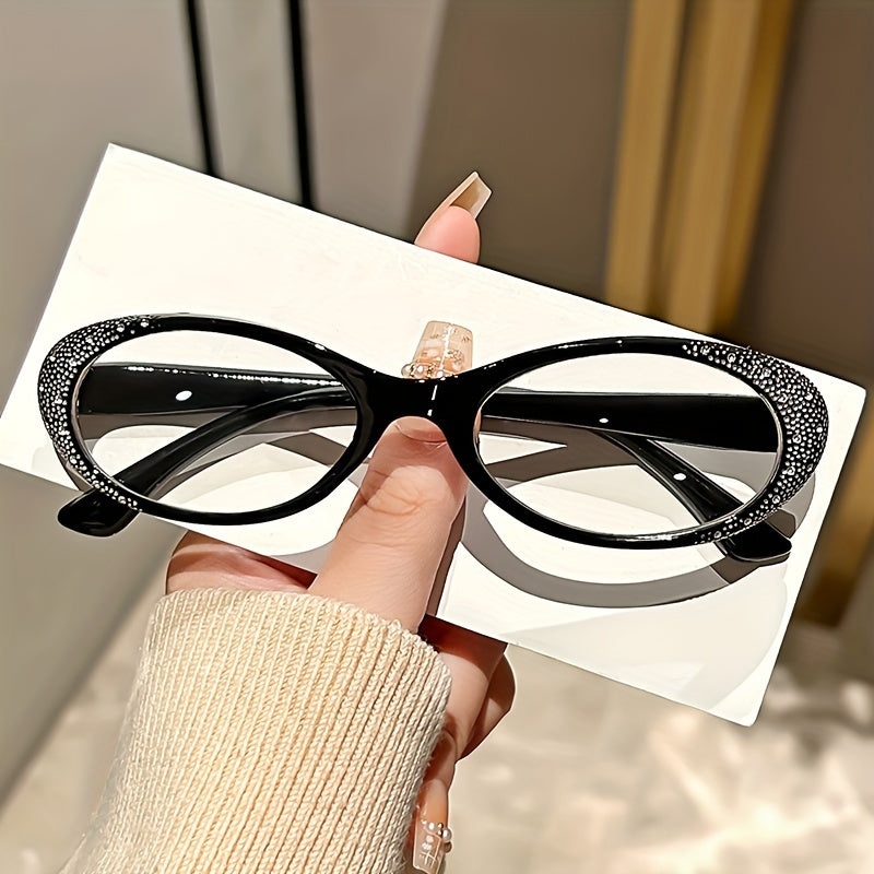 Set of 3 Oval Reading Glasses Blue Light Blocking Non-Prescription Magnification +1.0 to +4.0