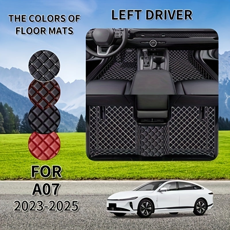 Universal Fit Car Mats Set Waterproof Slip-Resistant Easy to Clean Vehicle Accessories