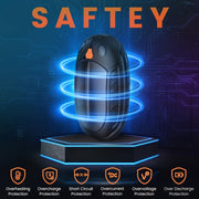 Rechargeable Pocket Hand Warmers, 12-Hour Heating, Portable Electric Heaters for Outdoor Activities