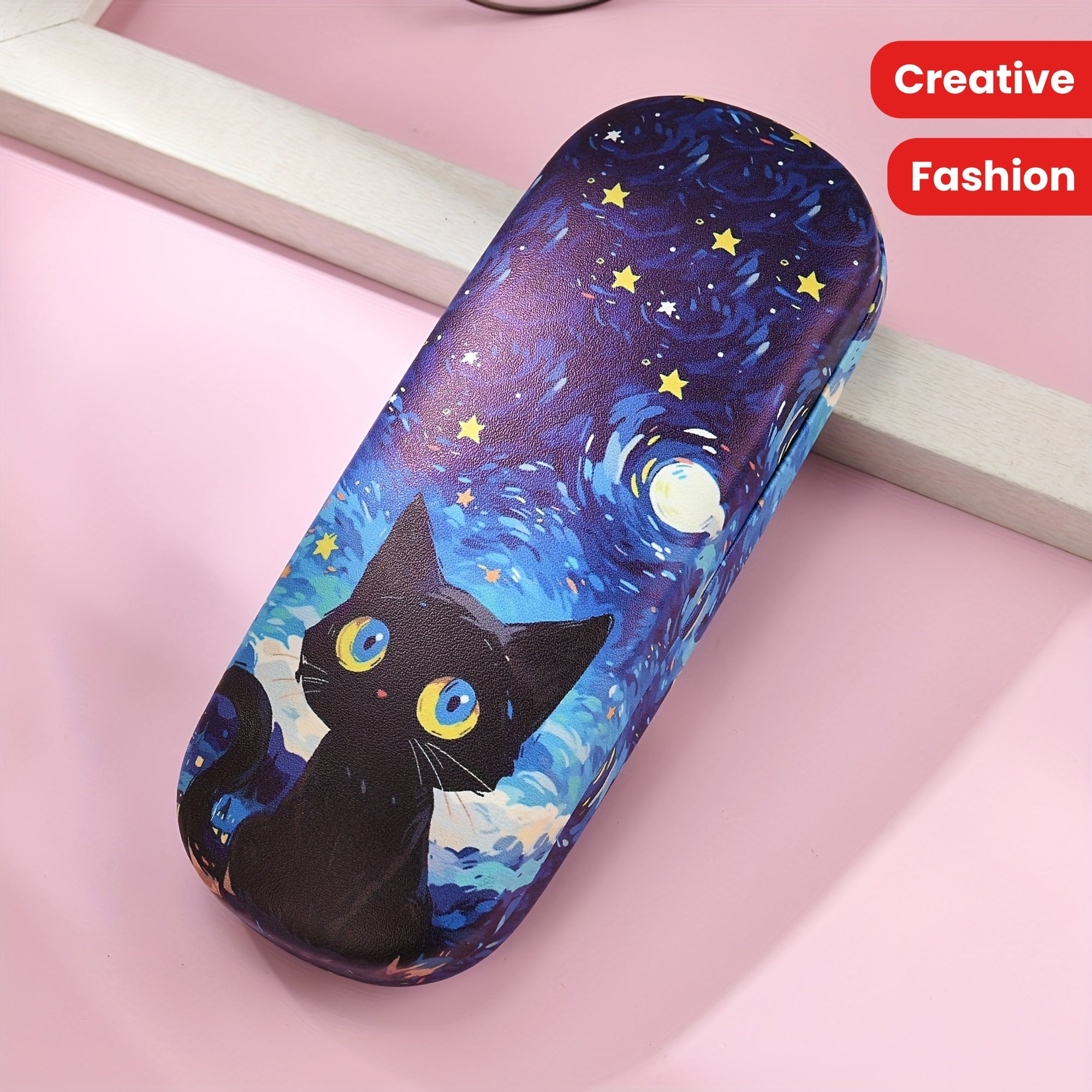Creative Six Cats Glasses Case for Men Women Stylish Protective Storage