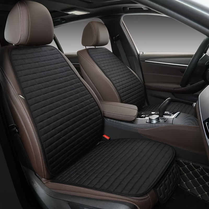 Universal Linen Car Seat Cover Protector for Front Seats Automotive Seat Safeguard