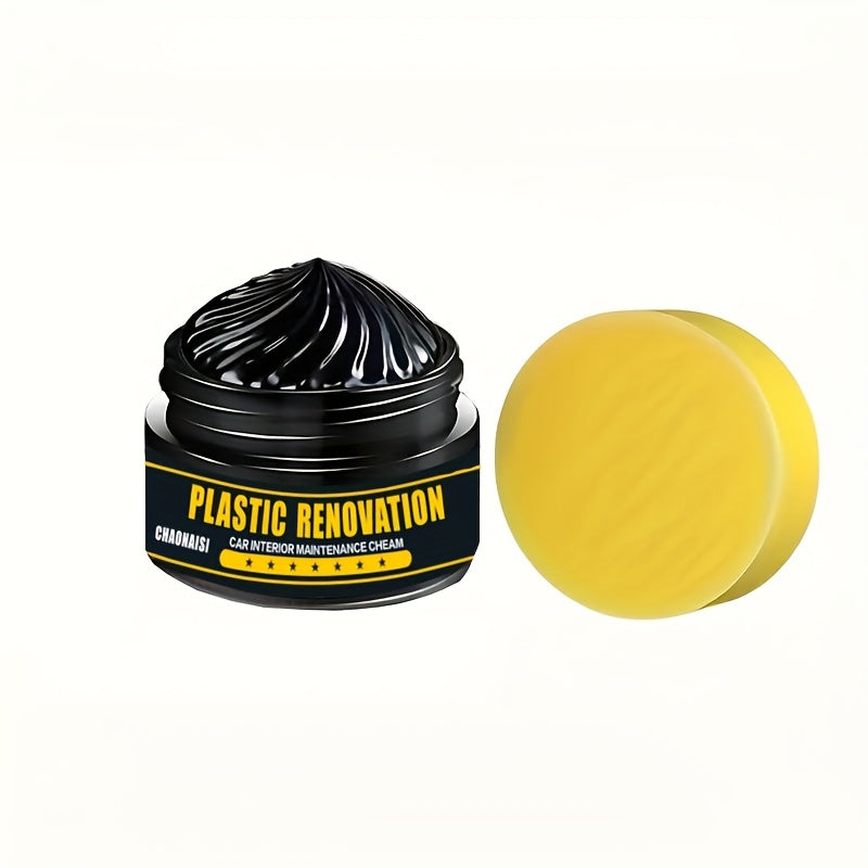 Kit de reparación de interiores de coche, cera negra, abrillantador de neumáticos, cuidado de asientos de cuero