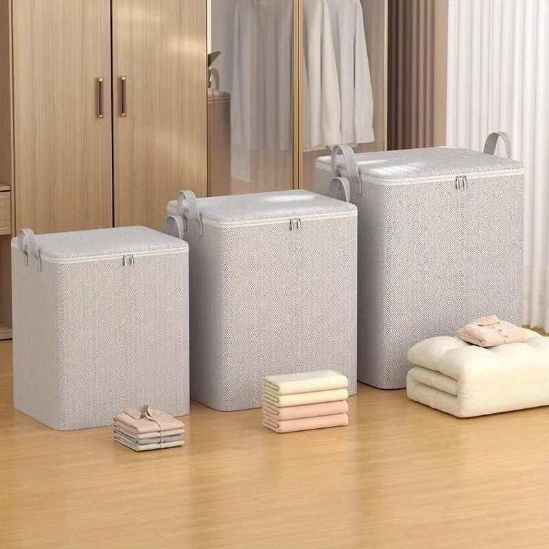 Square Shaped Quilt Storage Bag Large Capacity Moistureproof Mildewproof Home Organizer