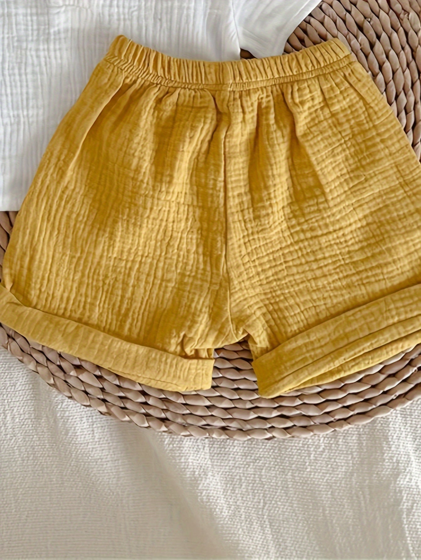 Boy's Cotton Casual Shorts Set Summer Breathable Soft Regular Fit