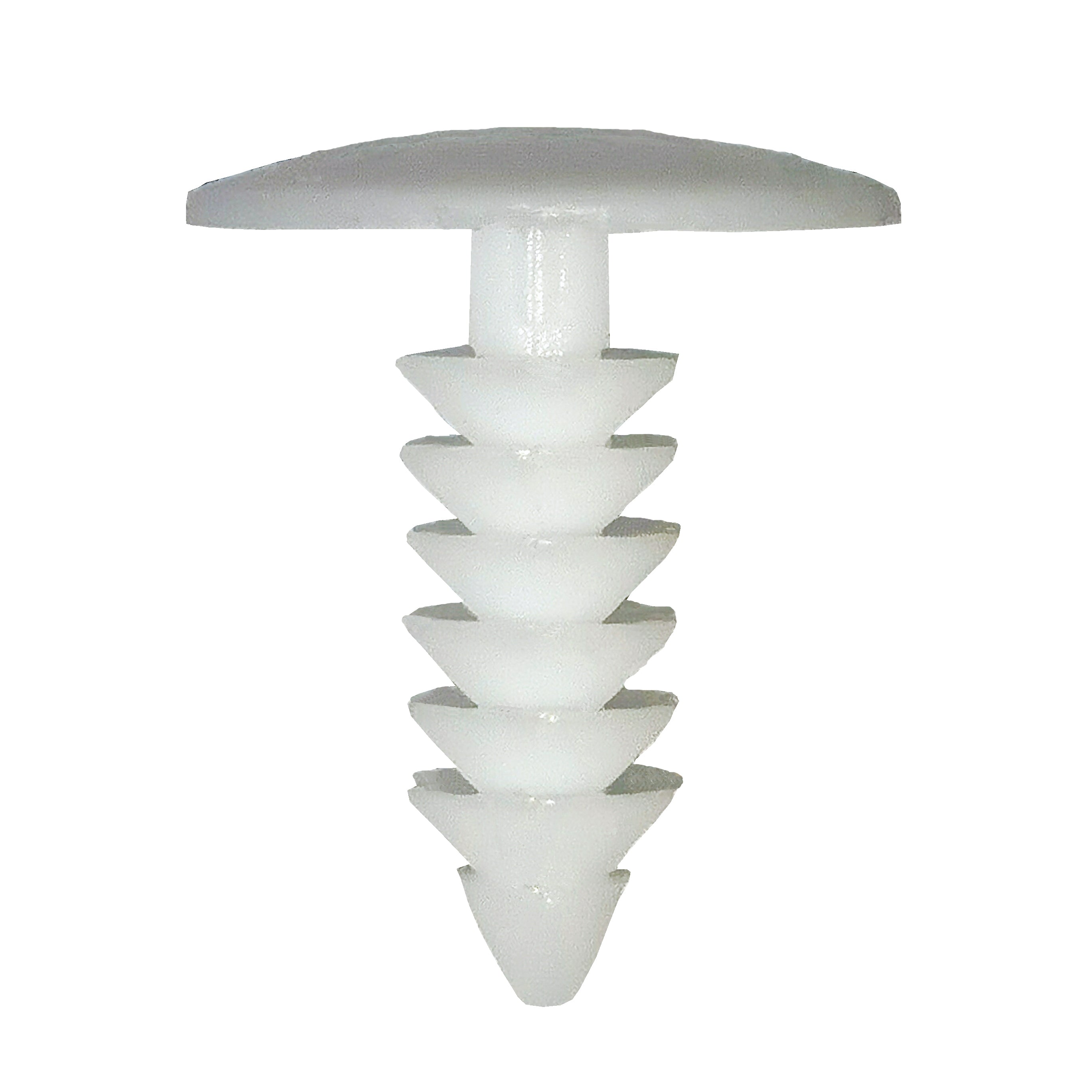 50Pcs Auto Fasteners Car Clips Bumper Fender Retainers Plastic Rivets Black White