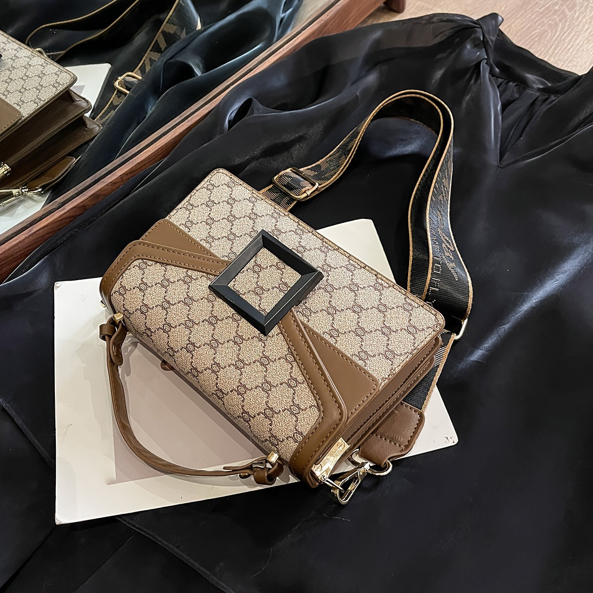 Мини-сумка-квадрат на плечо для женщин, геометрическая, из текстурированного PU, с верхней ручкой, белая, серая, кофейная