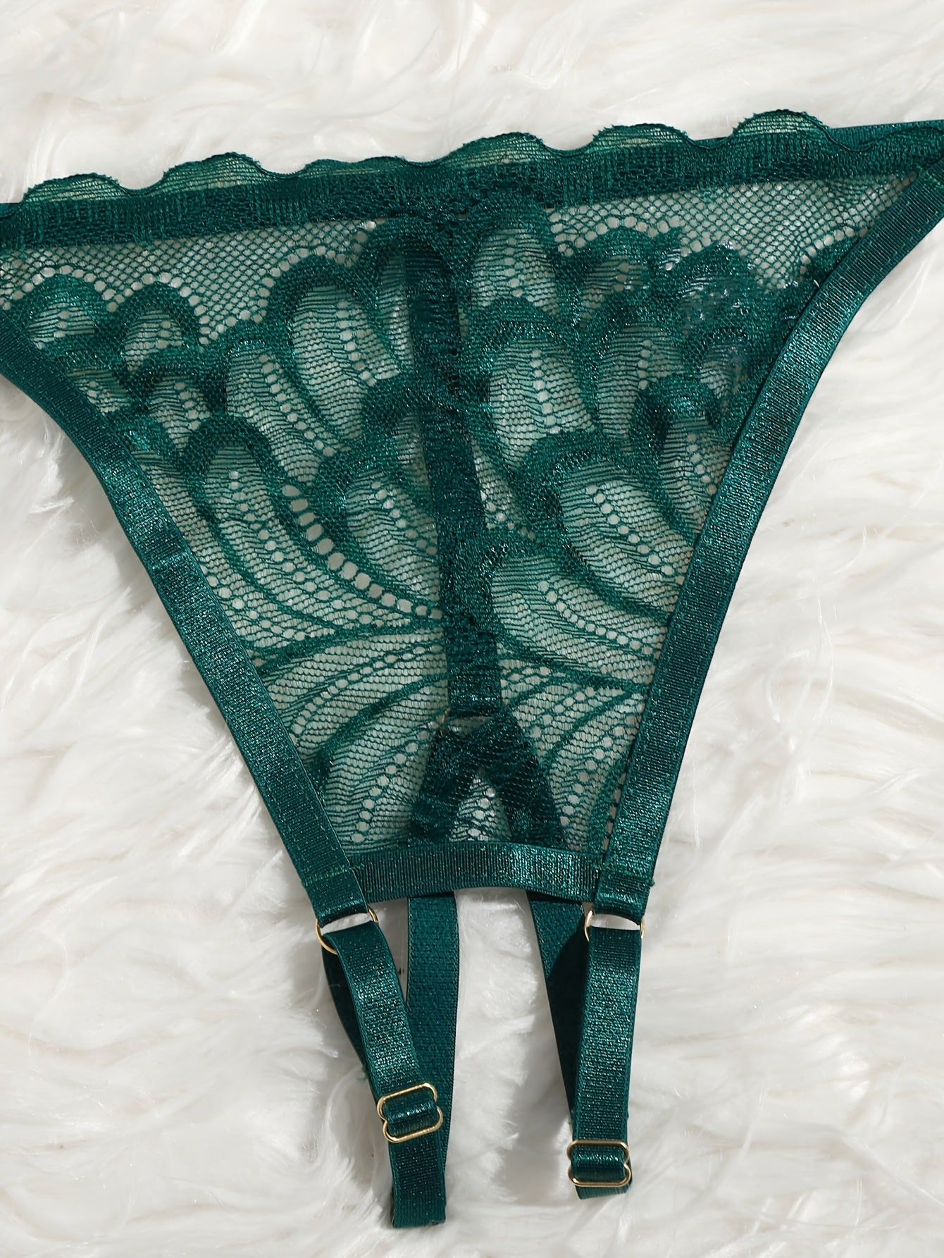 Women's Lace Satin Lingerie Set with Underwire and Adjustable Straps