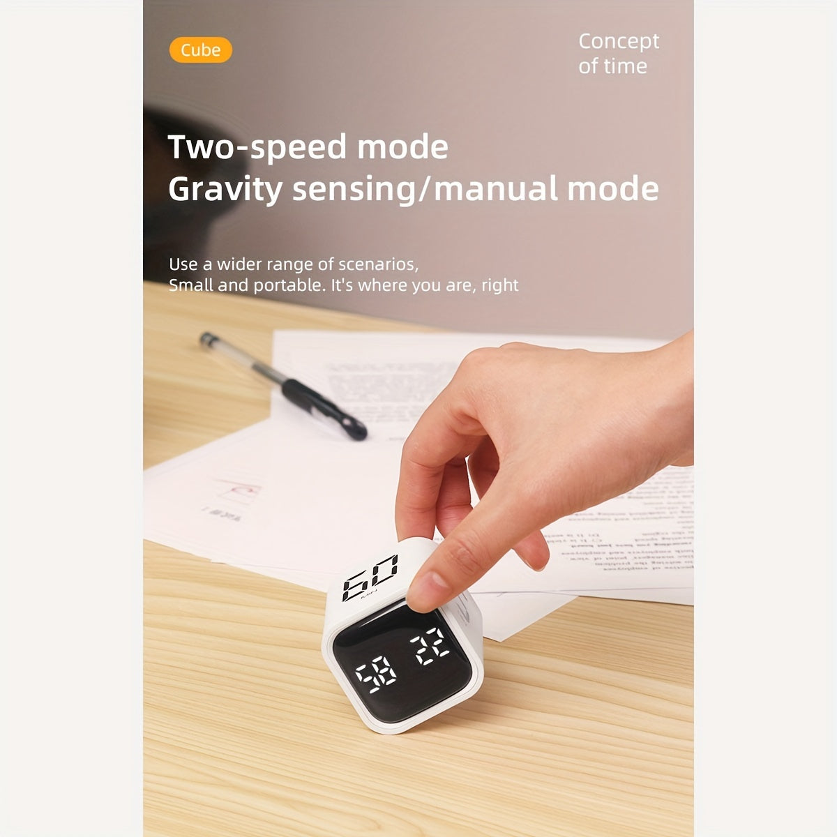 Zamonaviy oshxona taymer, vizual ko'rsatkich bilan, ikki tezlik variantlari, harakatni aniqlash, qayta zaryadlanadigan batareya - talabalar uchun elektron taymer, signal va vaqtni boshqarish, plastikdan yasalgan.