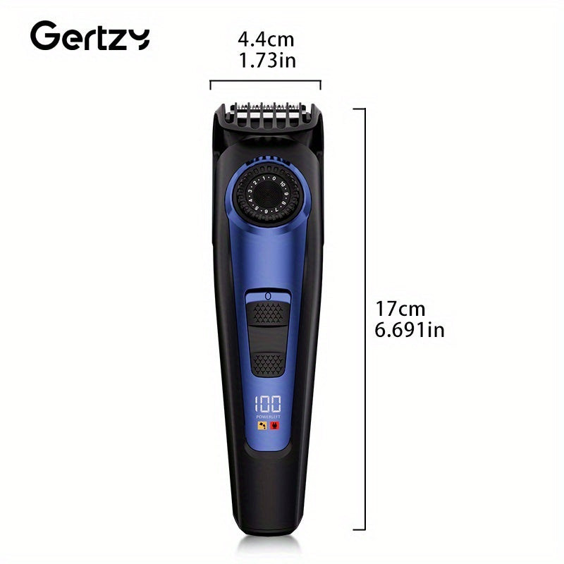 Recortadora eléctrica para hombres, barba, cuerpo, ajustable, carga USB