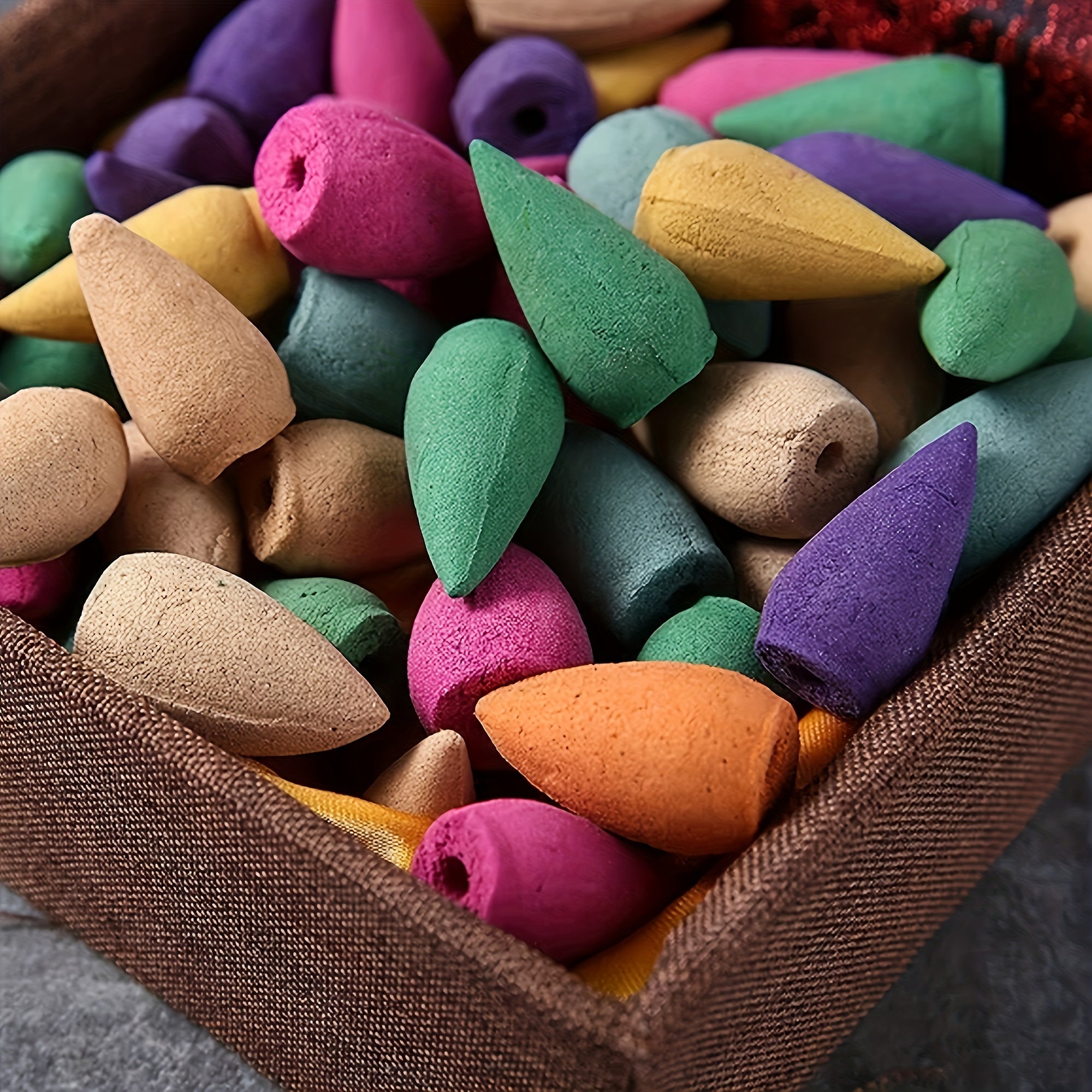 120pcs Natural Backflow Incense Cones for Meditation Yoga Waterfall Burners House Cleansing