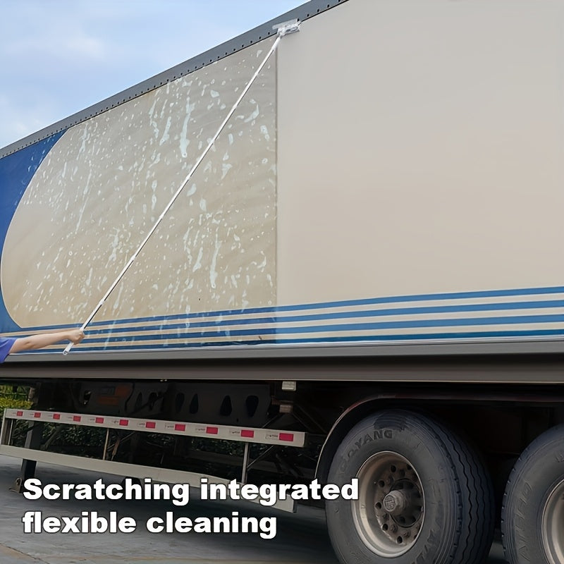 Ko'p maqsadli sehrli deraza tozalagich, cho'ziladigan tayoq bilan, derazalar, devorlar, pol va patio uchun ko'p sahnali squeegee, uy va avtomobil tozalash uchun mos, mustahkam metall va plastikdan tayyorlangan.