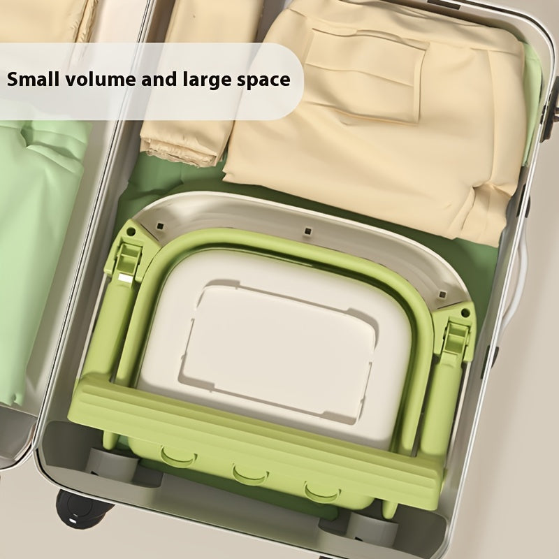 Baby Bathtub Foldable with Temperature Sensor for Children Up to 3 Years Easy-to-Clean Plastic