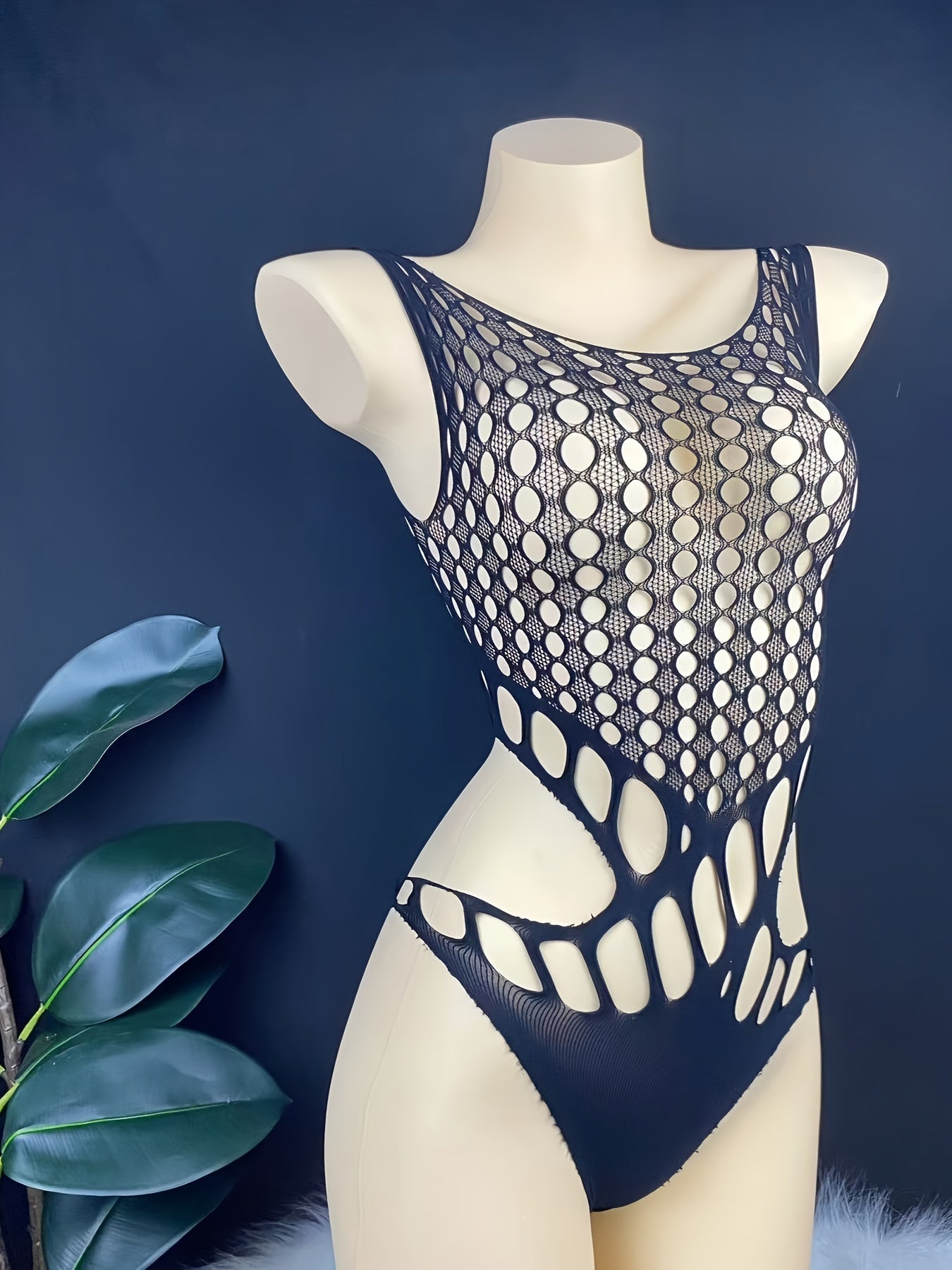 Nylon bodysuit, qopqoq to'qima kesim dizayni va kattalar ayollari uchun sexy ko'chada kiyish uchun tor moslashuv.