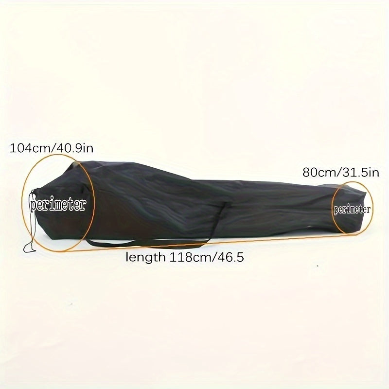 Black Universal Stroller Storage Bag with Shoulder Strap for Travel