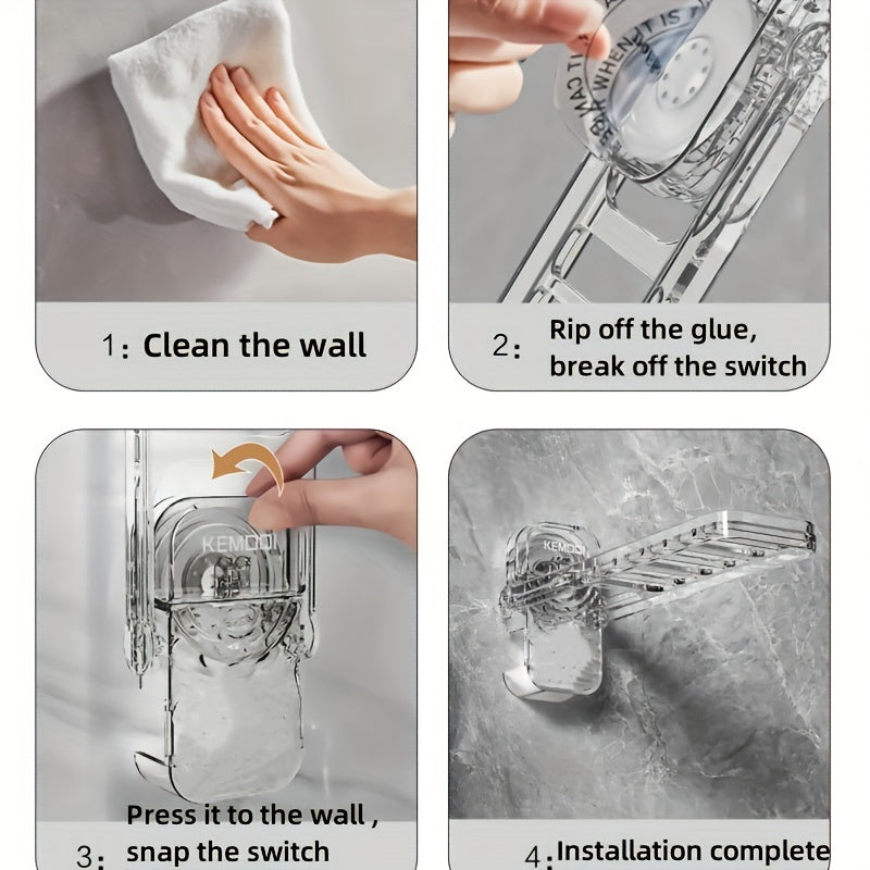 Foldable Clothes Drying Rack with Suction Cups Portable Laundry Hanger for Balcony and Home