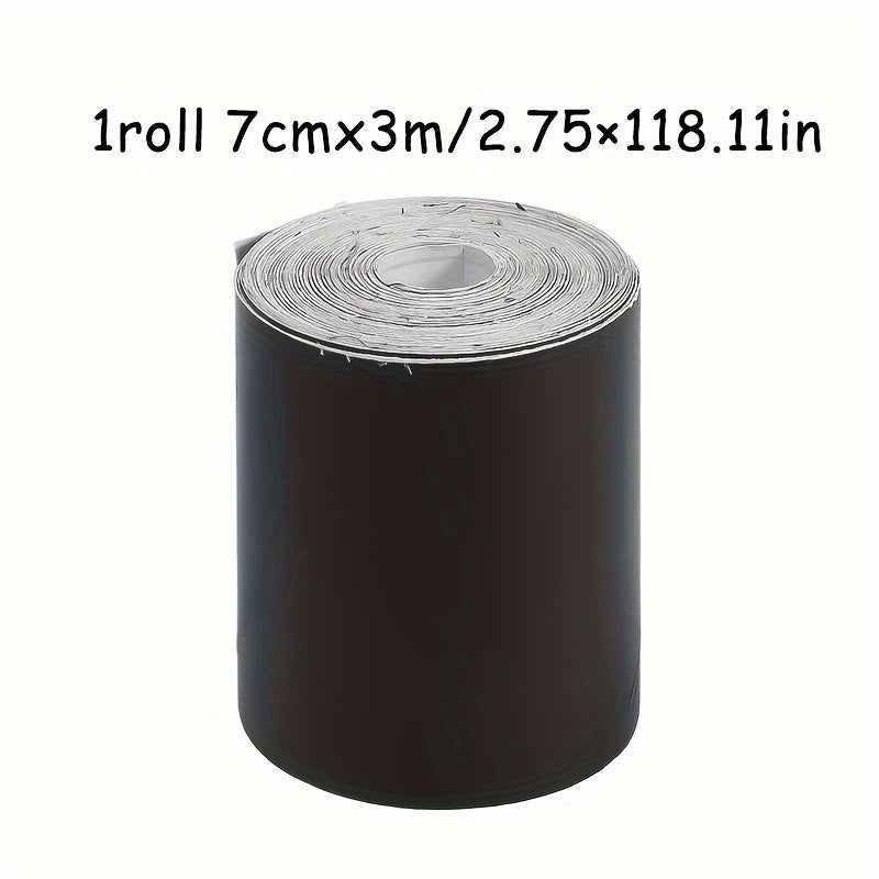 Avtomobil ichki bezak chizig'i mat qora vinil qoplama filmi, 3/5/7/10 sm