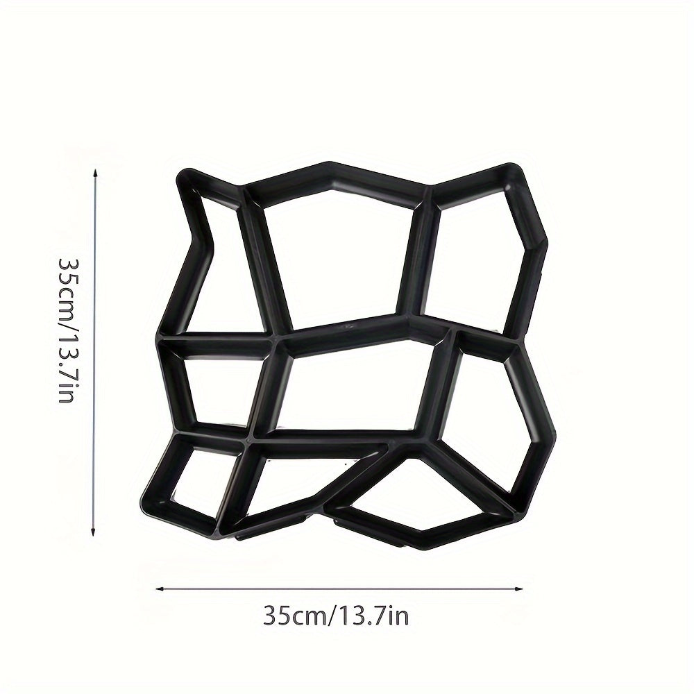 DIY Garden Path Mold Plastic Cement Molding Tool for Outdoor Stone Textures