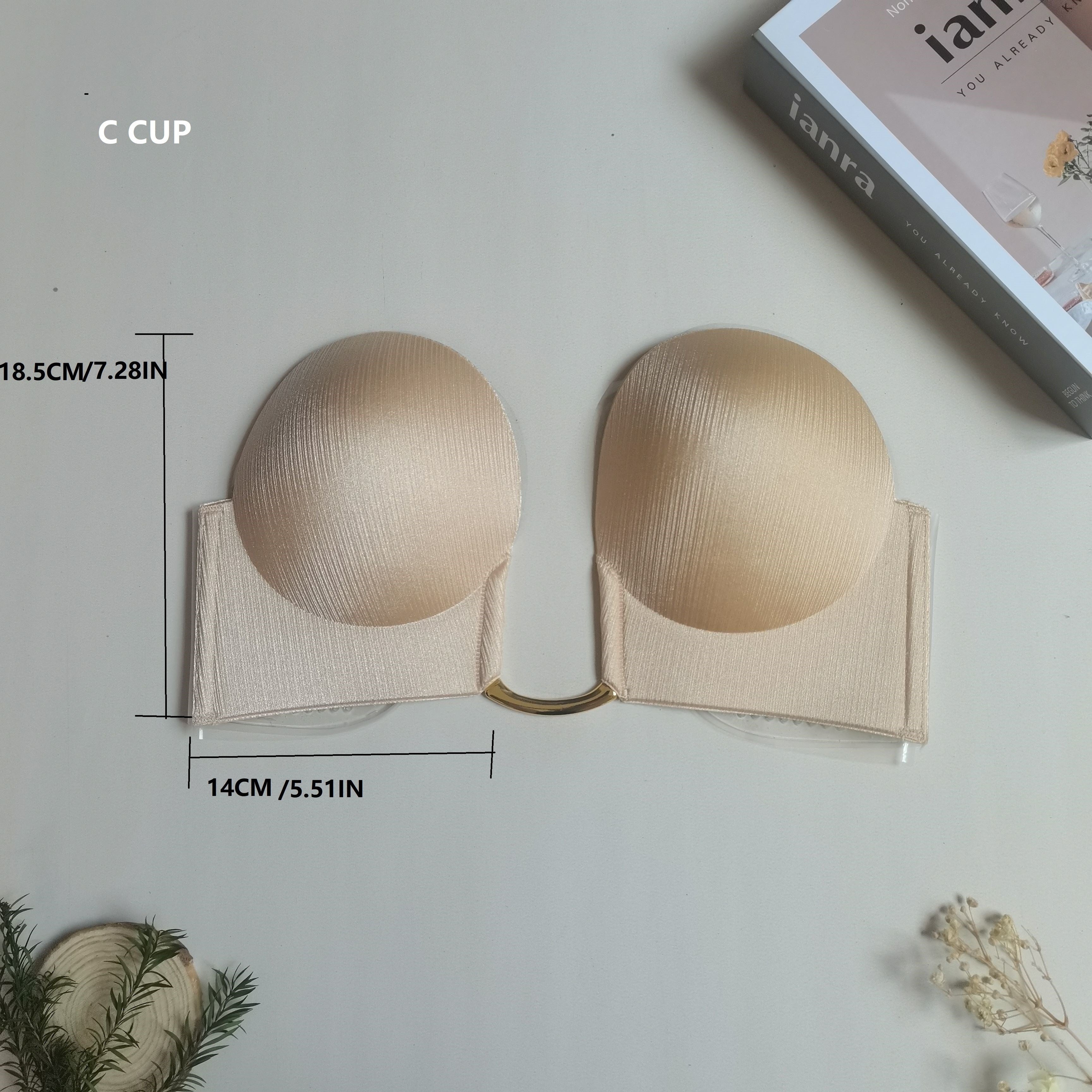 Stick-On Strapless Push-Up Bra Seamless Invisible Lingerie for Women
