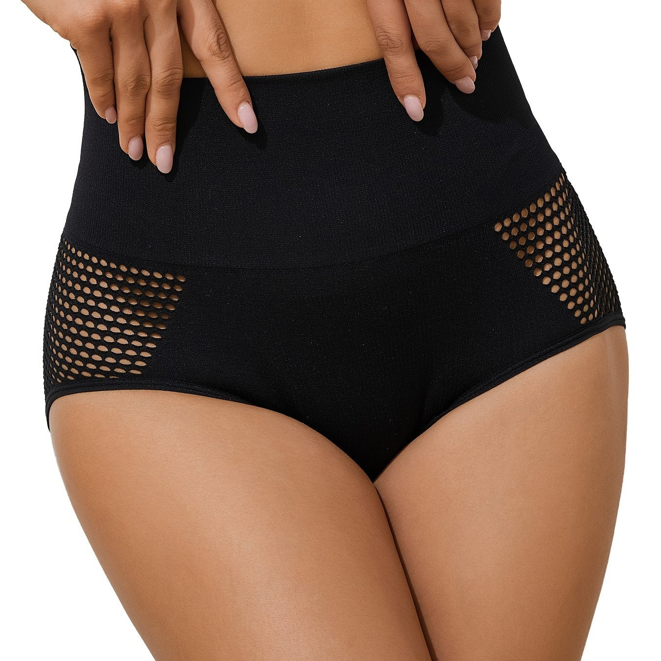 High-Waisted Tummy Control Shapewear Panties for Women Breathable Mesh Postpartum Body Shaper