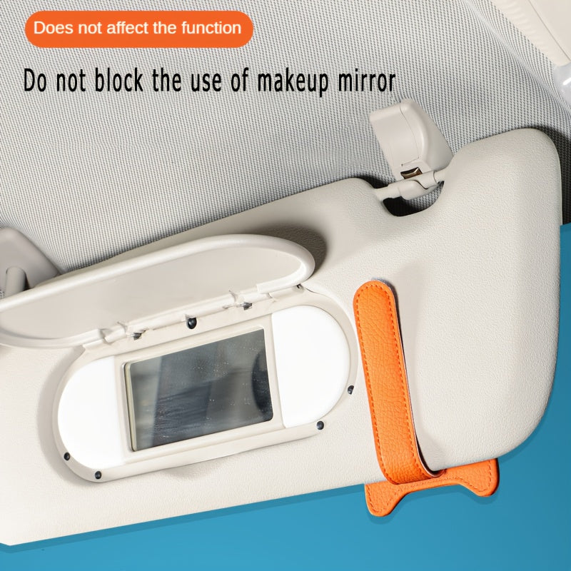 Ayollar uchun charm quyosh nuri himoyachisi va kliplar bilan mushuk quloqli dizayni bilan tashkil etuvchi