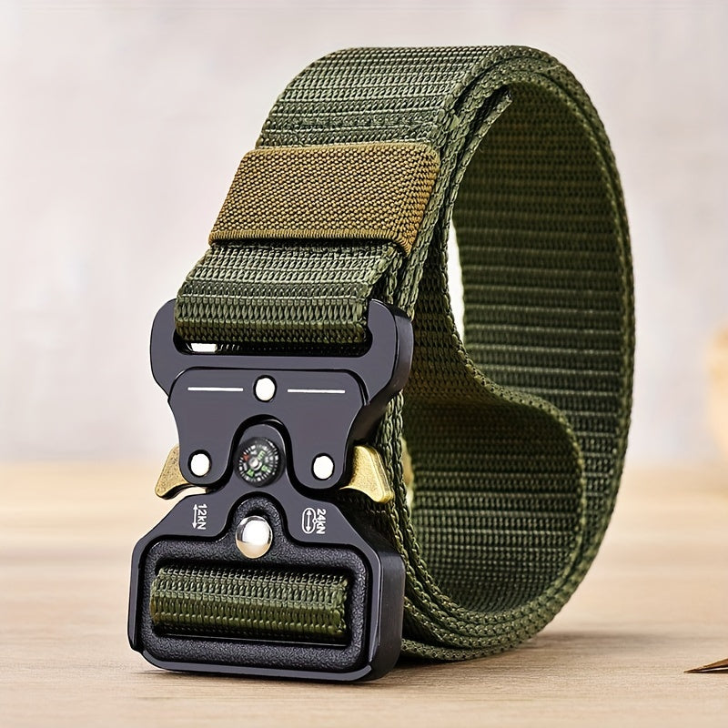 Unisex Canvas Belt Adjustable Tactical Belt for Outdoor, Casual, Everyday Wear