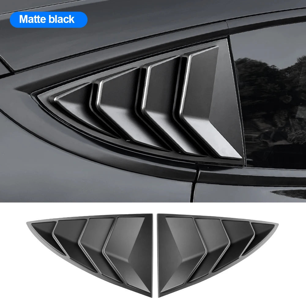 Rear Car Window Shutter Cover Carbon Fiber Pattern for Tesla Model 3