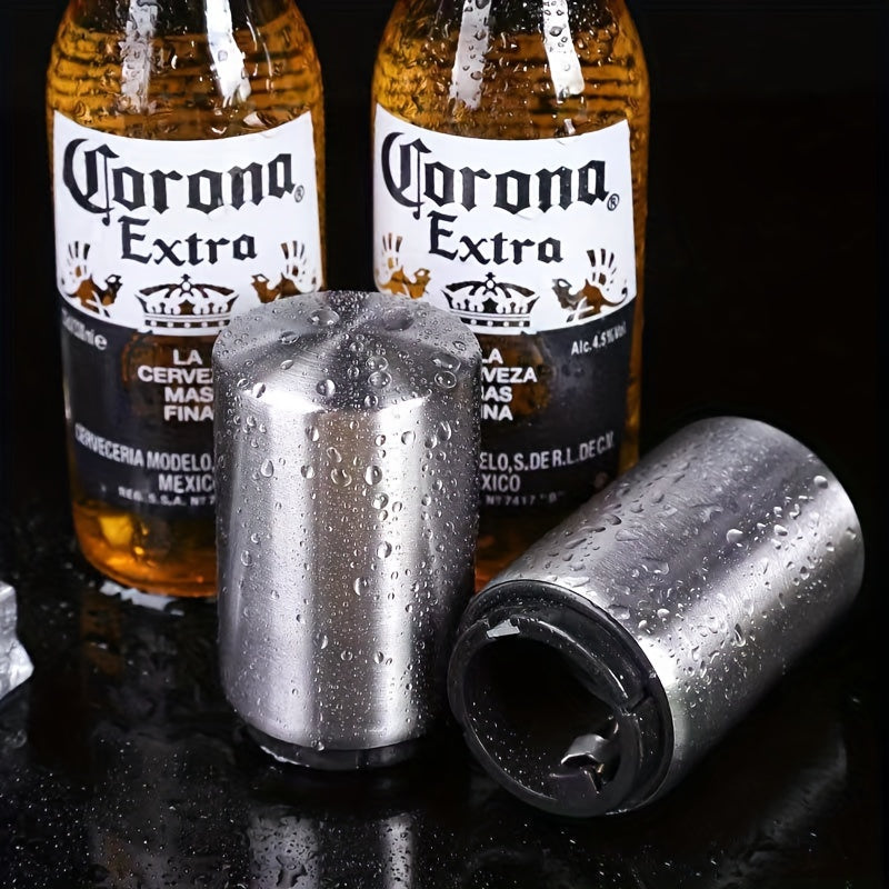 Stainless Steel Automatic Beer Bottle Opener Push-Down Bar for Home Hotel