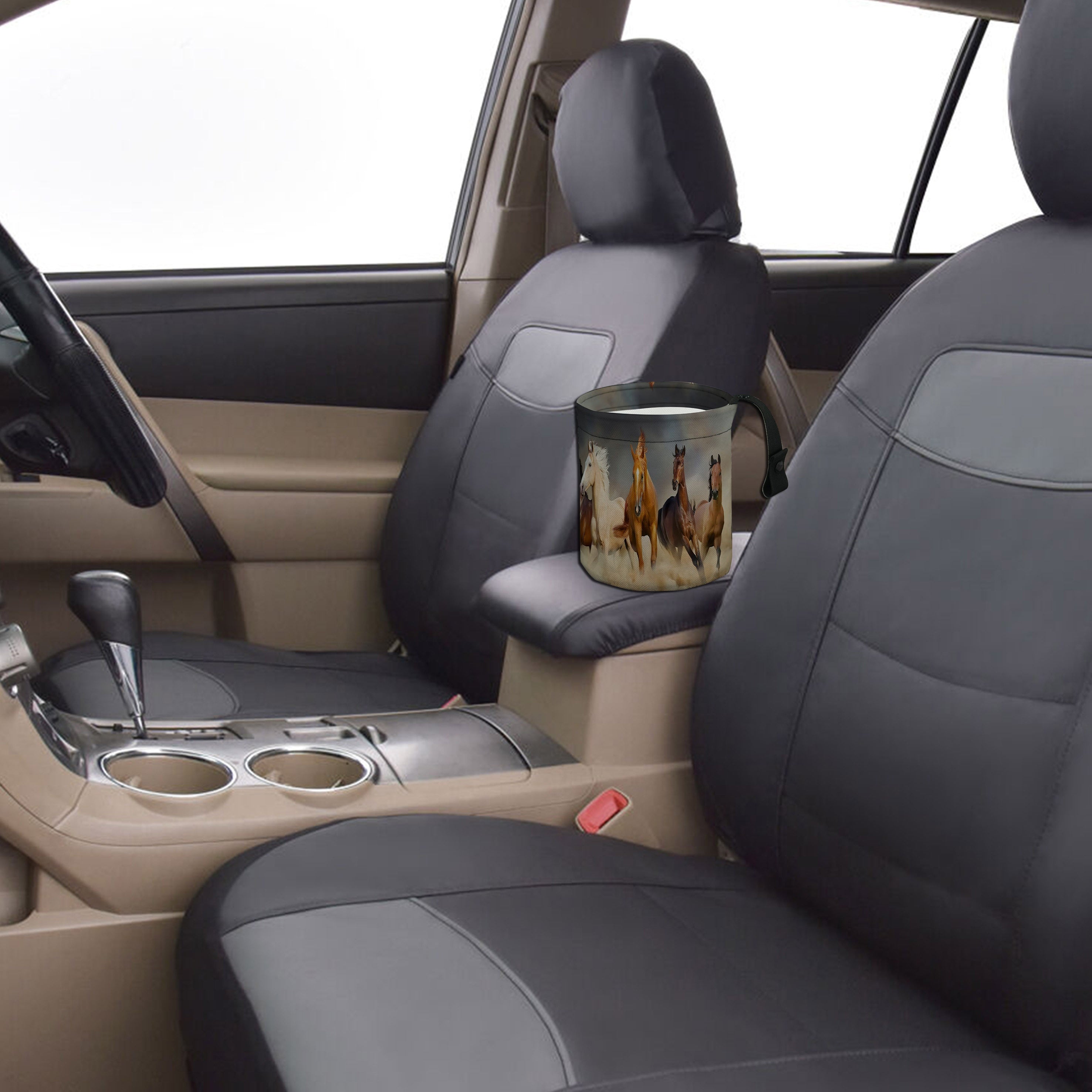 Мусорный бак для лошадиных карет с регулируемым ремнем, переносной органайзер для мусора