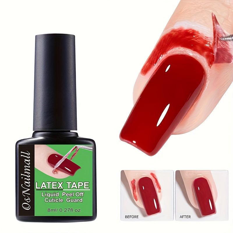 Cuidado de uñas unisex protector de cutículas exfoliante barrera color beige claro herramienta de manicura