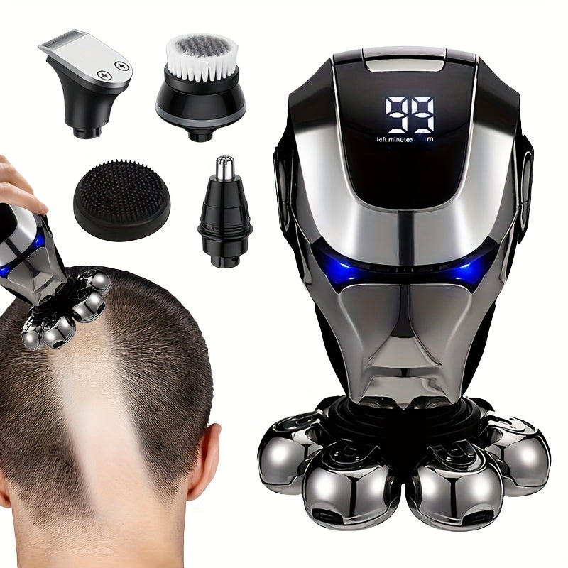 Kit de aseo recargable con recortadora de nariz y afeitadora eléctrica para hombre 7D