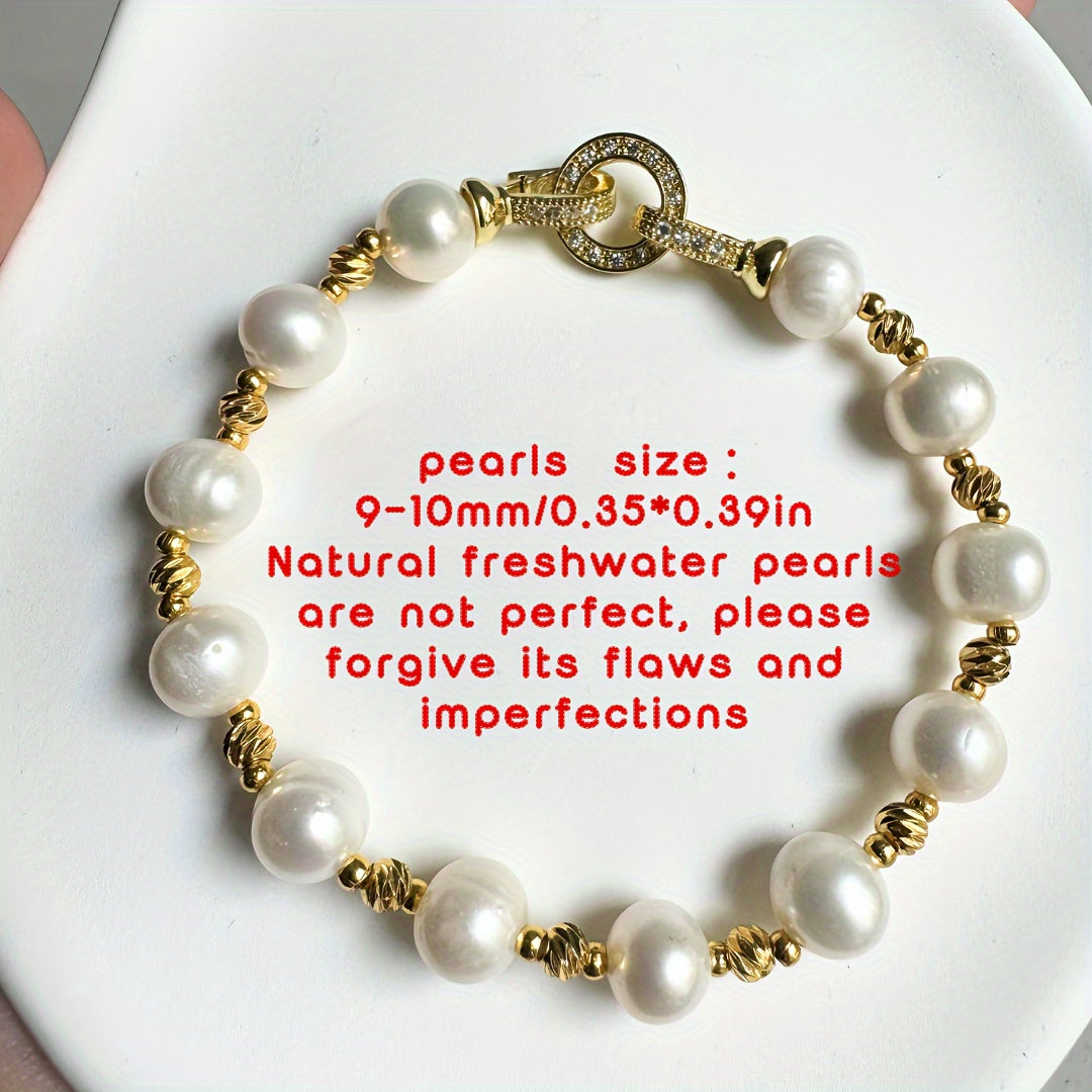 Zamonaviy Shirin Suv Marvarid Bilaguzuk, Bir Qator Marvaridlar Bilan Dizayn Qilingan, Rasmiy Tadbirlar Va Sovg'alar Uchun Ideal, Kutilmagan Sovg'a Qutisi Bilan Birga Keladi, Tabiiy Kamchiliklar Bilan Marvaridning Porlashi Yaxshilanadi.