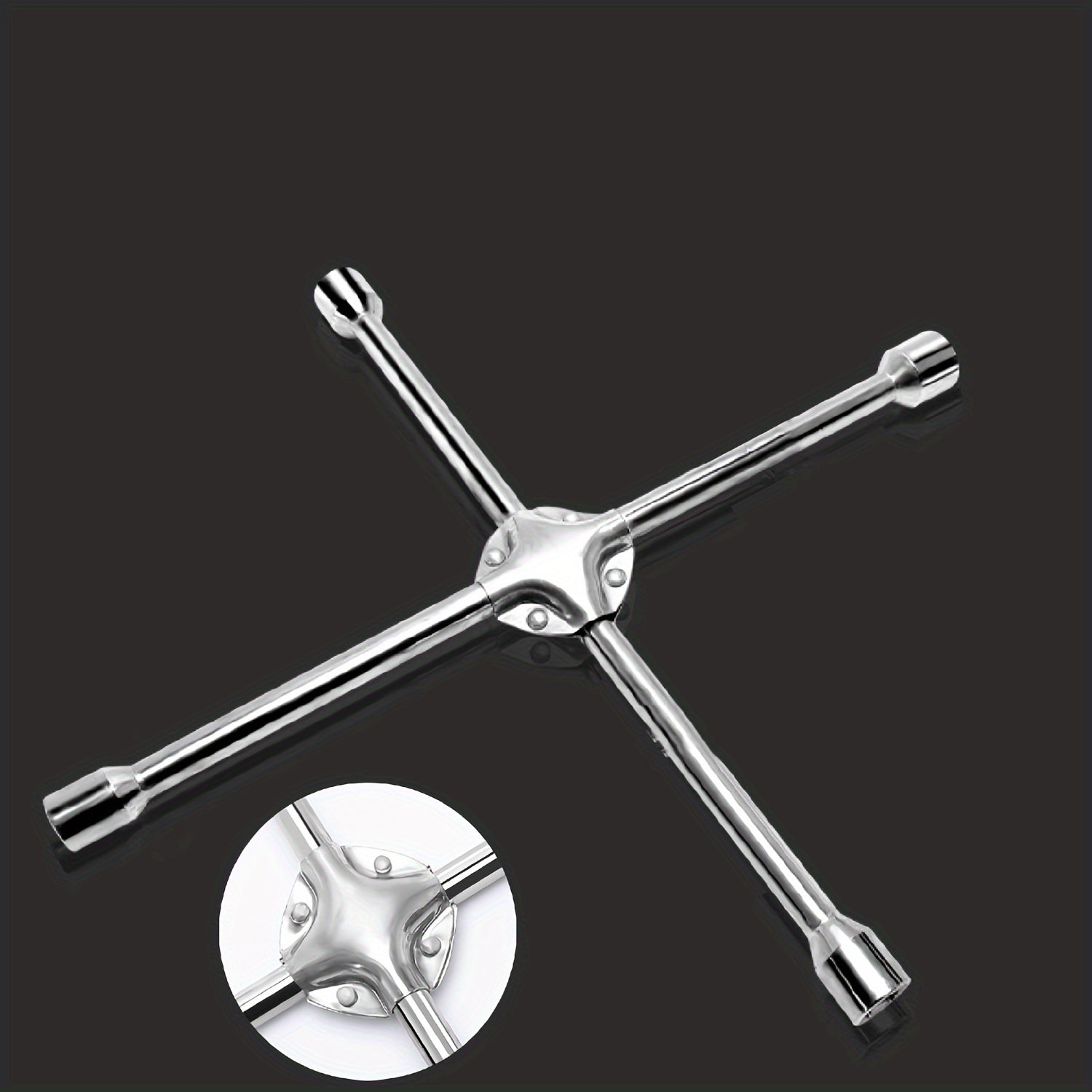 Универсальный 14-дюймовый тяжелый 4-сторонний крестовой ключ для ремонта автомобильных шин