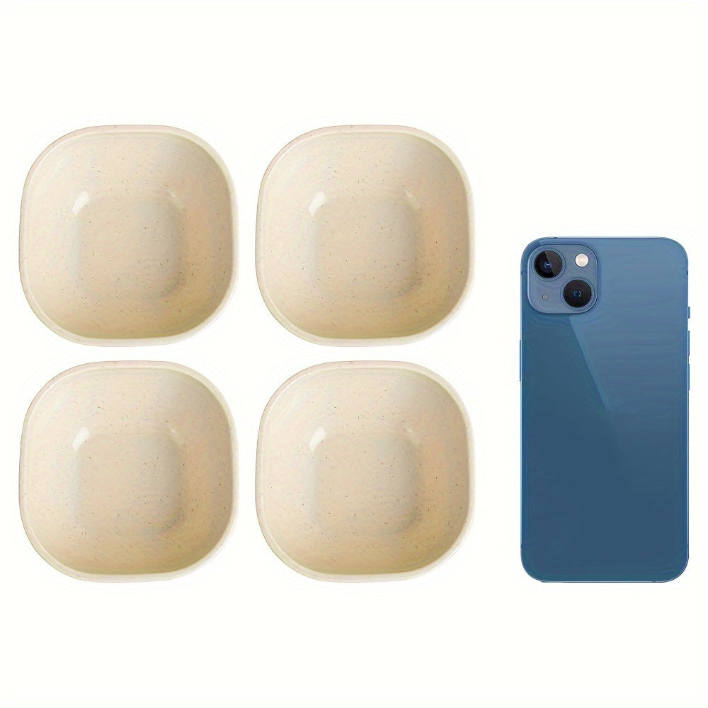 8 to 12 Square Ceramic Sauce Bowls for Korean, Chinese, Middle Eastern Cuisine