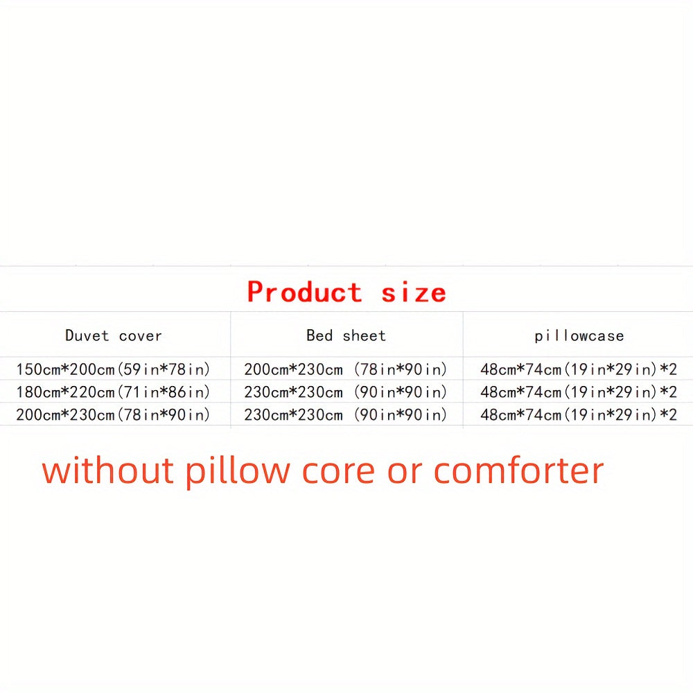 Комплект постельного белья Black Swan из 4 предметов, наволочки и чехол для одеяла из хлопкообразного материала, всесезонный