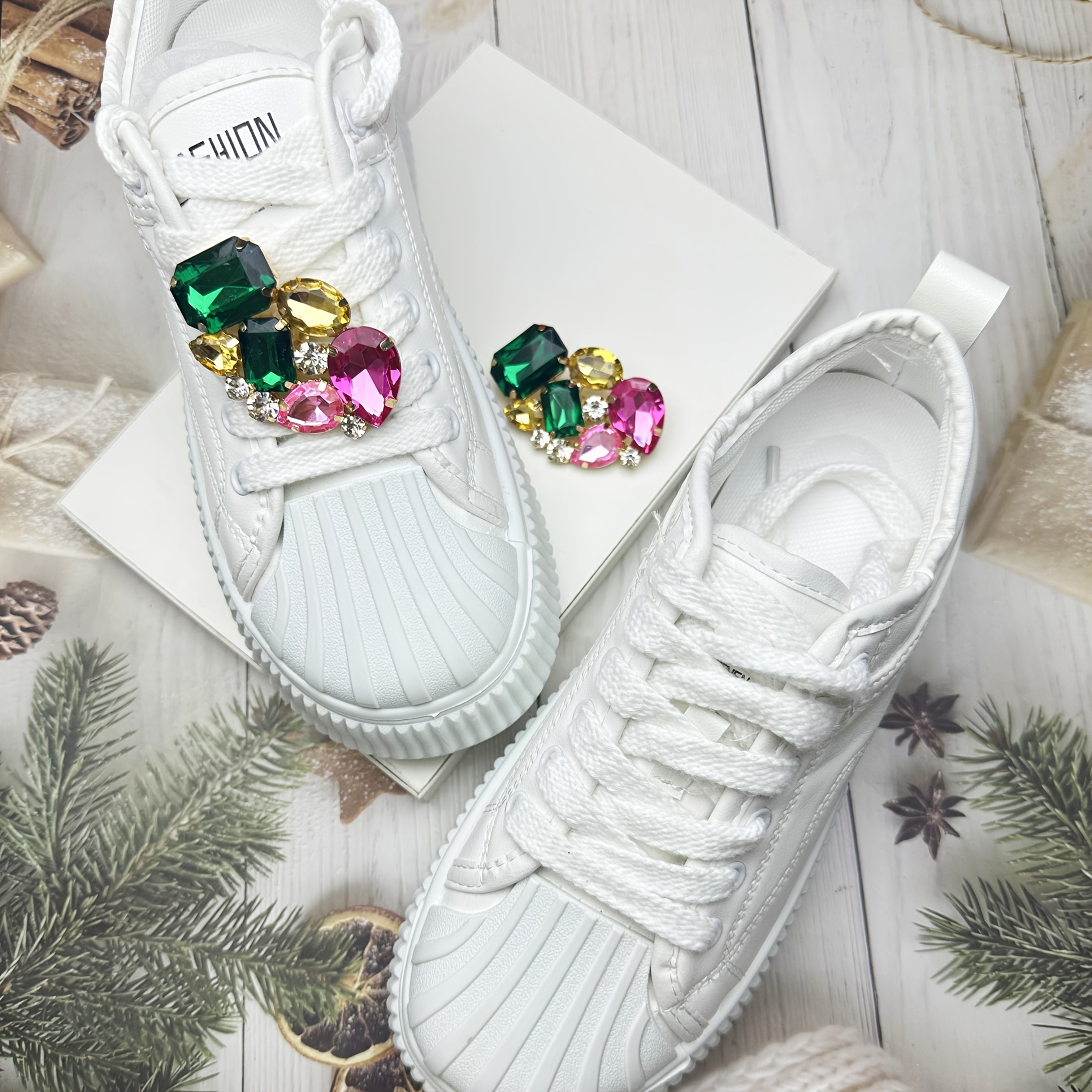 Unisex Acrylic Rhinestone Shoe Charms Removable Decor Shoe Accessory