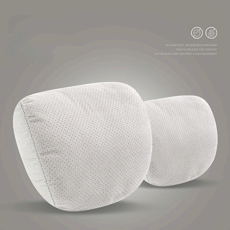 2pcs Soft Breathable Car Headrests Adjustable Neck Support Comfort Accessories
